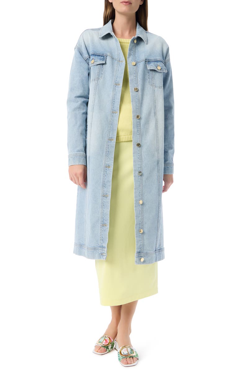 DO by Dee Ocleppo Audry Midi Denim Duster, Main, color, Tokyo Wash