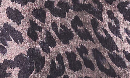 Vince Camuto Leopard Print Satin Tank In Black