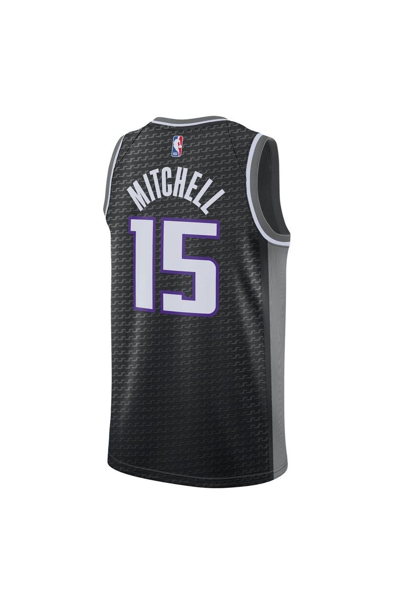 Jordan Brand Unisex Jordan Brand Davion Mitchell Black Sacramento Kings Swingman Jersey - Statement Edition, Alternate, color, 