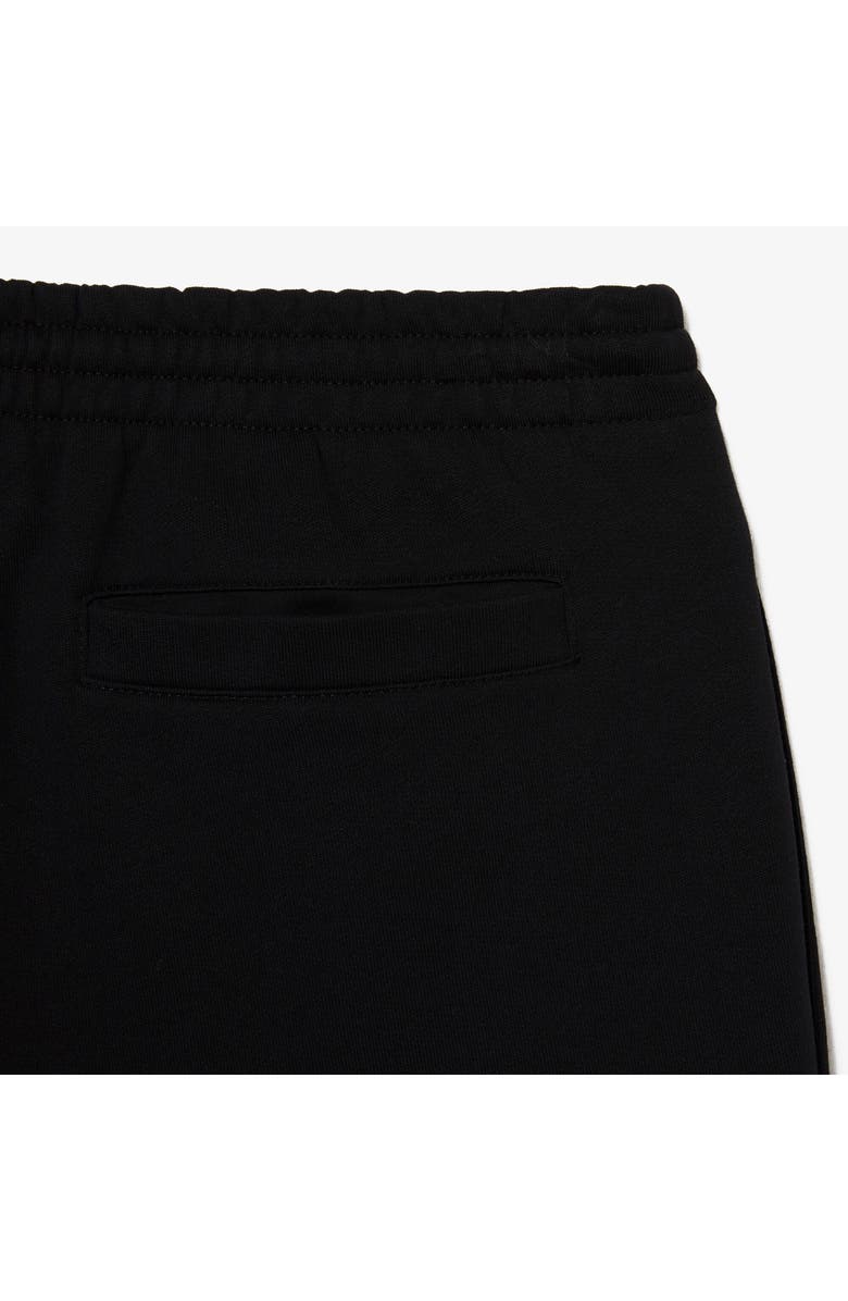 Lacoste Regular Fit Cotton Blend Sweat Shorts, Alternate, color, Black