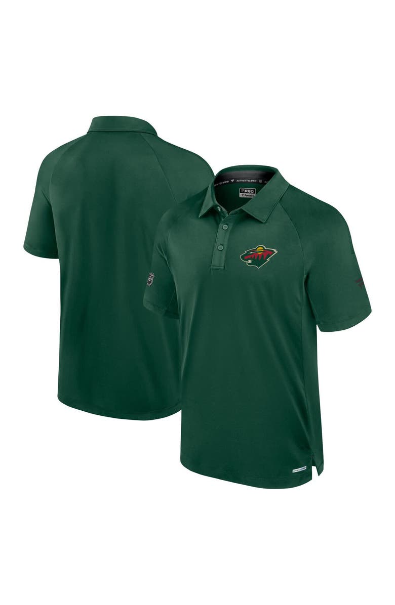 FANATICS Men's Fanatics  Green Minnesota Wild Authentic Pro Rink Polo, Alternate, color, 