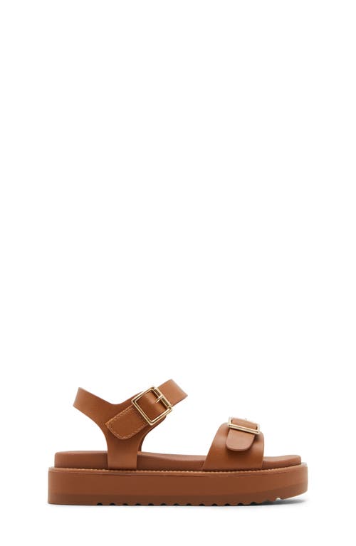 Steve Madden Kids' Jgal Platform Sandal In Tan
