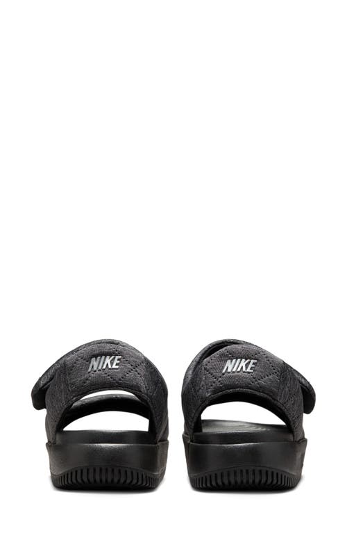 Shop Nike Calm Se Sandal In Black/silver/black