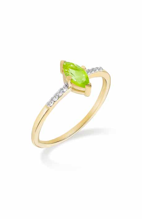 YS GEMS Marquis Gemstone Ring