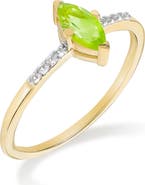 YS GEMS Marquis Gemstone Ring