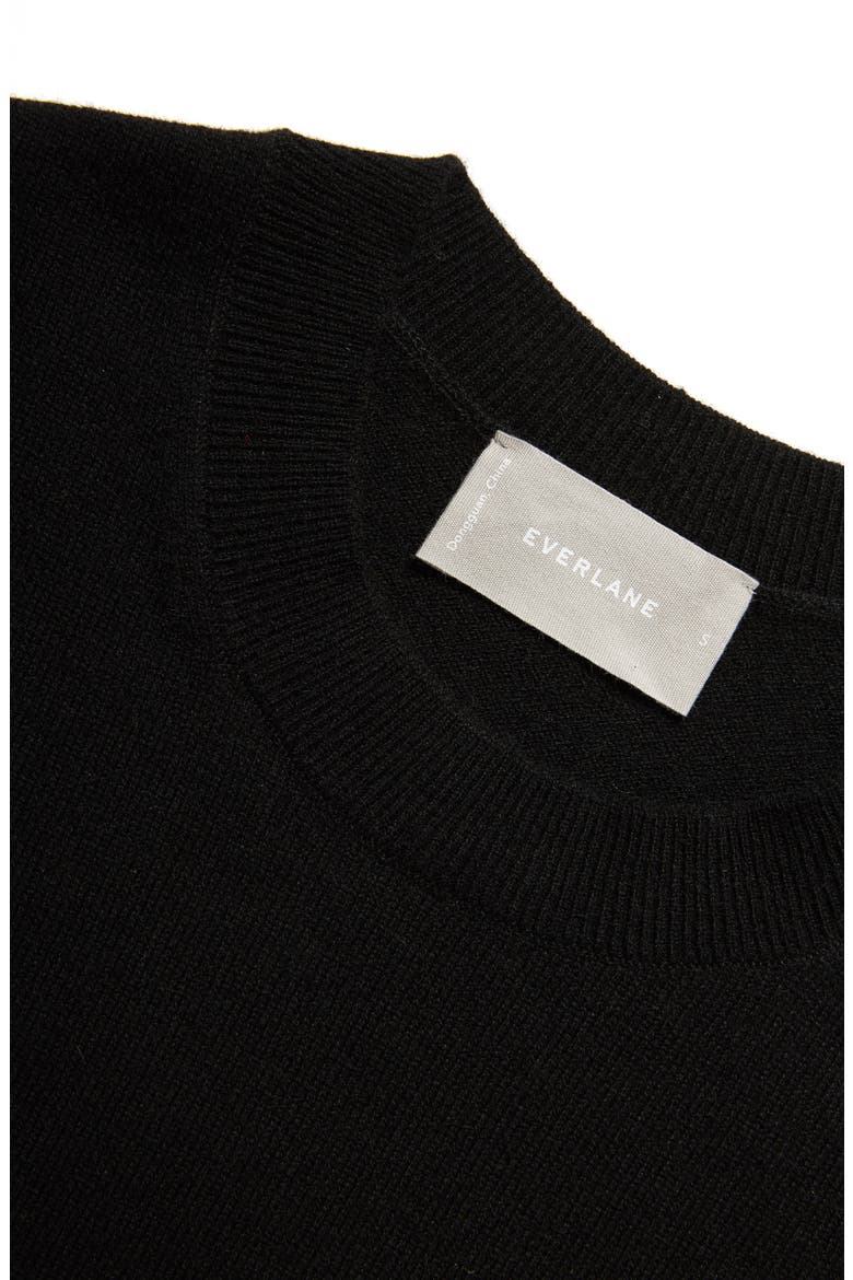 The Cashmere Lantern Sweater, Alternate, color, BLACK