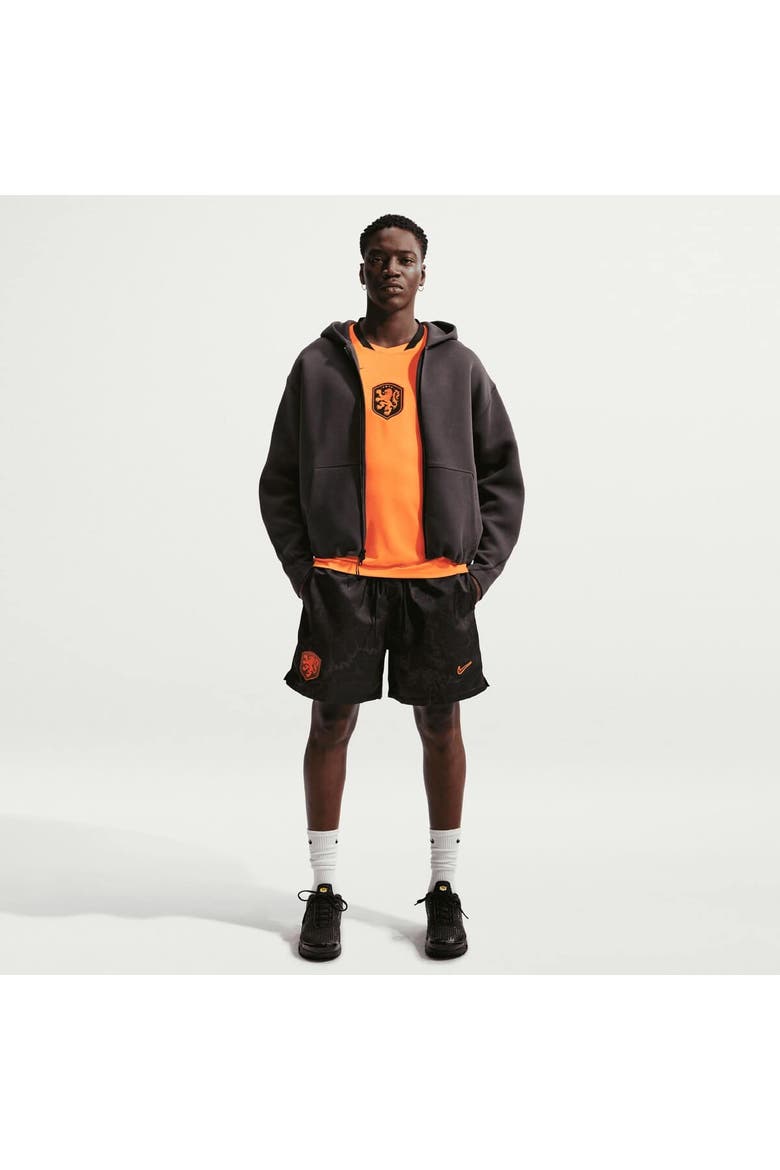 Men's Nike Black Netherlands National Team 2026 Club Flow Shorts, Alternate, color, Black