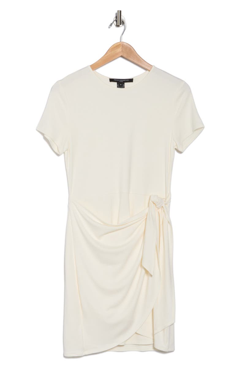 French Connection Short Sleeve Wrap T-Shirt Dress, Main, color, 