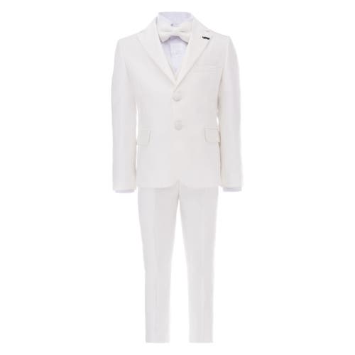 Moustache Peak Lapel Tuxedo In Ivory