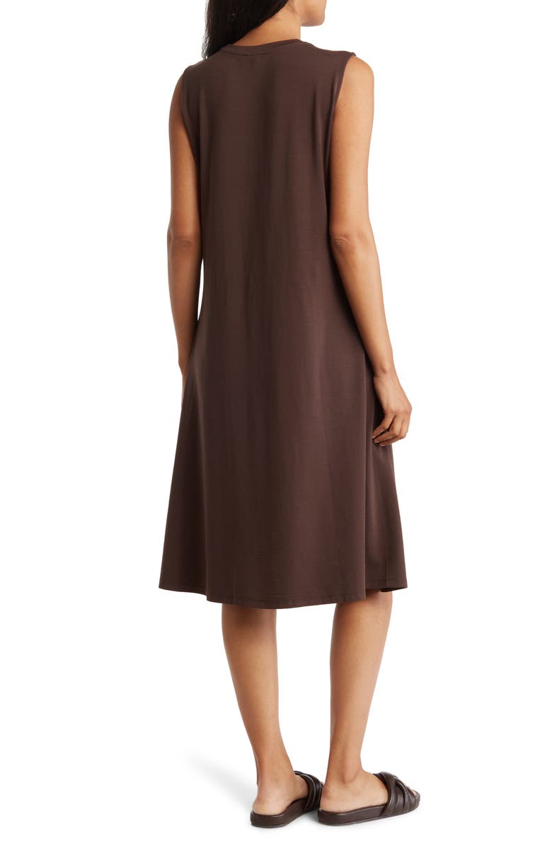 Eileen Fisher Sleeveless Stretch Jersey T-Shirt Dress, Alternate, color, 