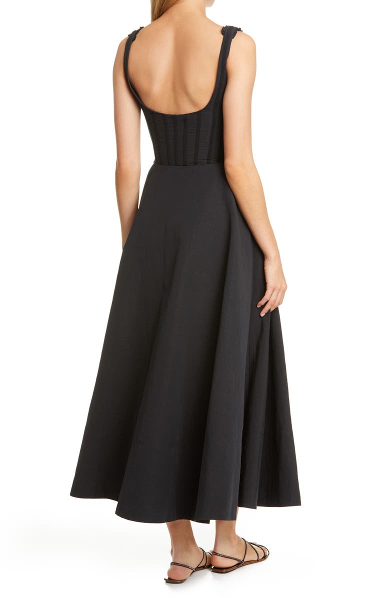 Brock Collection Corset Bodice Maxi Dress, Alternate, color, 