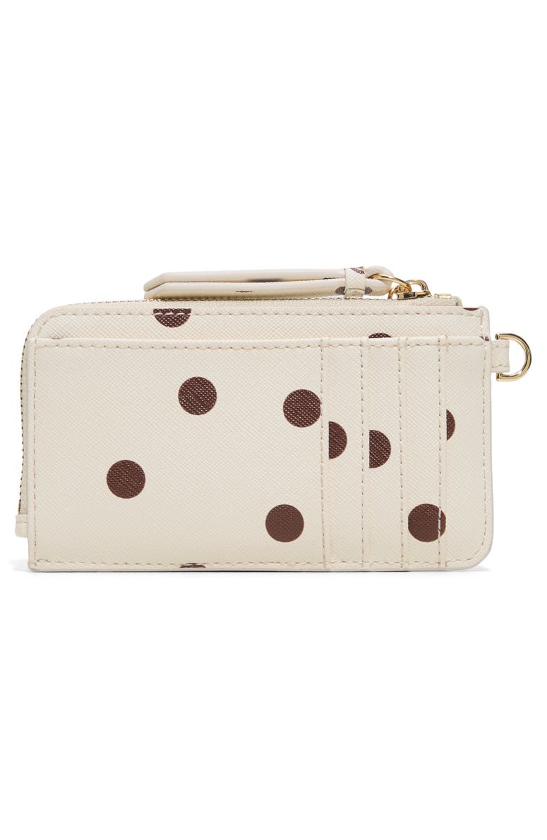 Ted Baker Lulu Polka Dot Faux Leather Wallet, Alternate, color, Ivory Primary - Multi