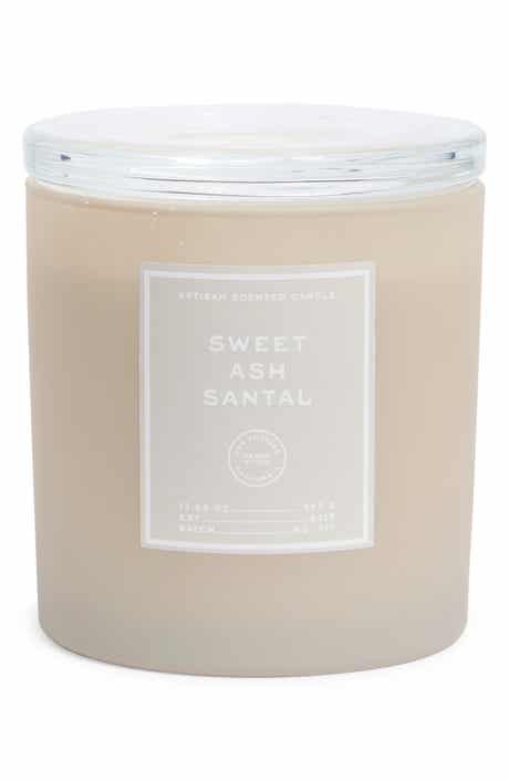 PORTOFINO CANDLES Sweet Ash Santal Glass Jar Candle