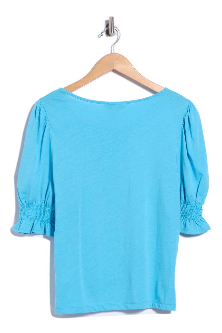 Emily Puff Sleeve Top, Alternate, color, BLU-BLUE