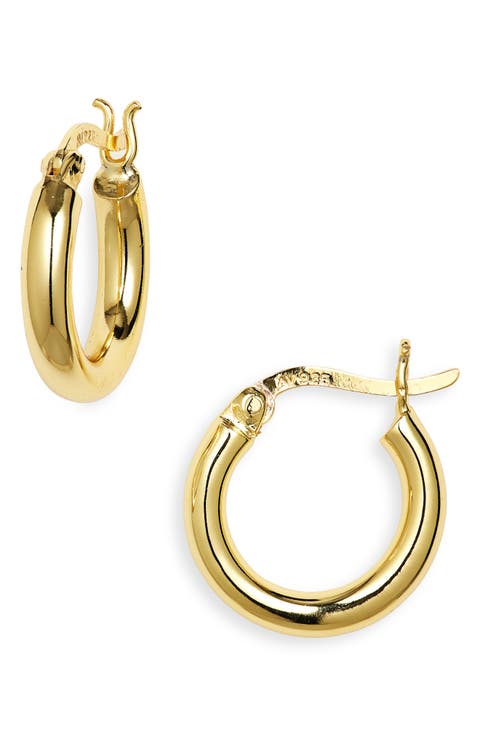 Mini Tube Hoop Earrings