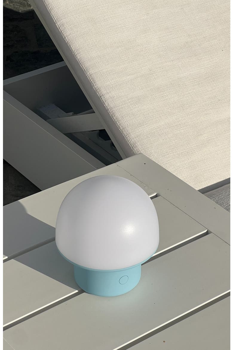 Portobello 6.6" Indoor/Outdoor USB-C Rechargeable Portable LED Table Lamp with 3-Way Dimmer, Alternate, color, Light Blue