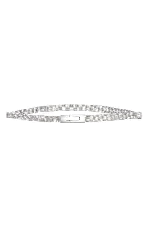 Skinny Metal Mesh Belt