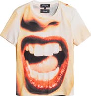 Desigual Print Cotton Blend T-Shirt