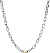 David Yurman DY Madison® Chain Necklace in Sterling Silver with 18K Gold, 8.5mm