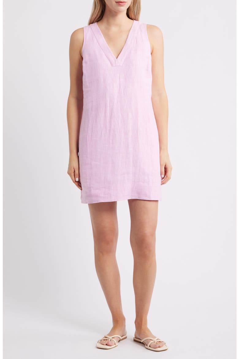 Two Palms Sleeveless Linen Shift, Main, color, LILAC CHIFFON