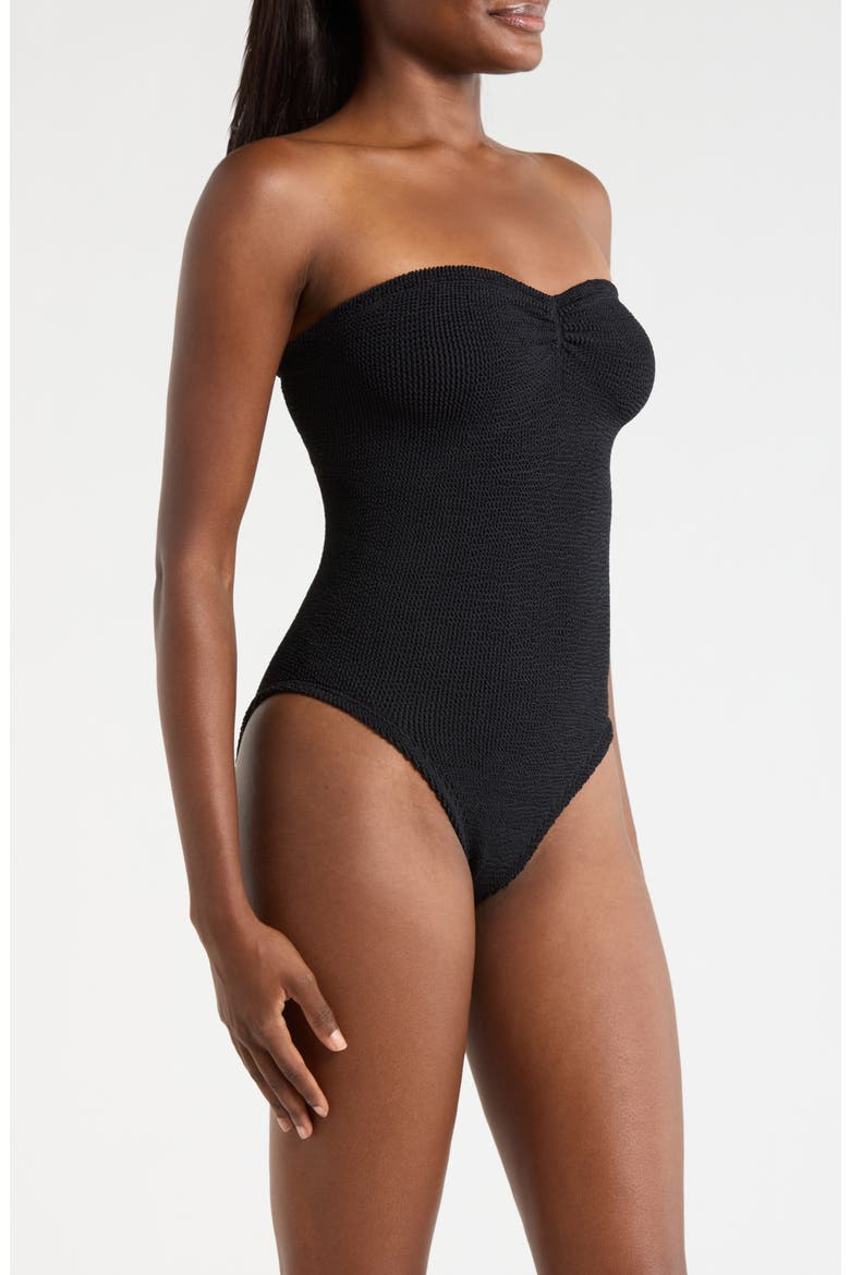 Brooke Strapless One-Piece Swimsuit, Alternate, color, BLACK