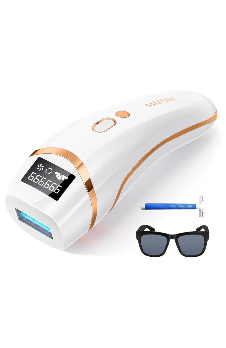 Amzgirl Personal Laser Hair Removal Device, Main, color, White