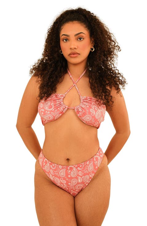 Seashore High Waist Cheeky Bikini Bottom