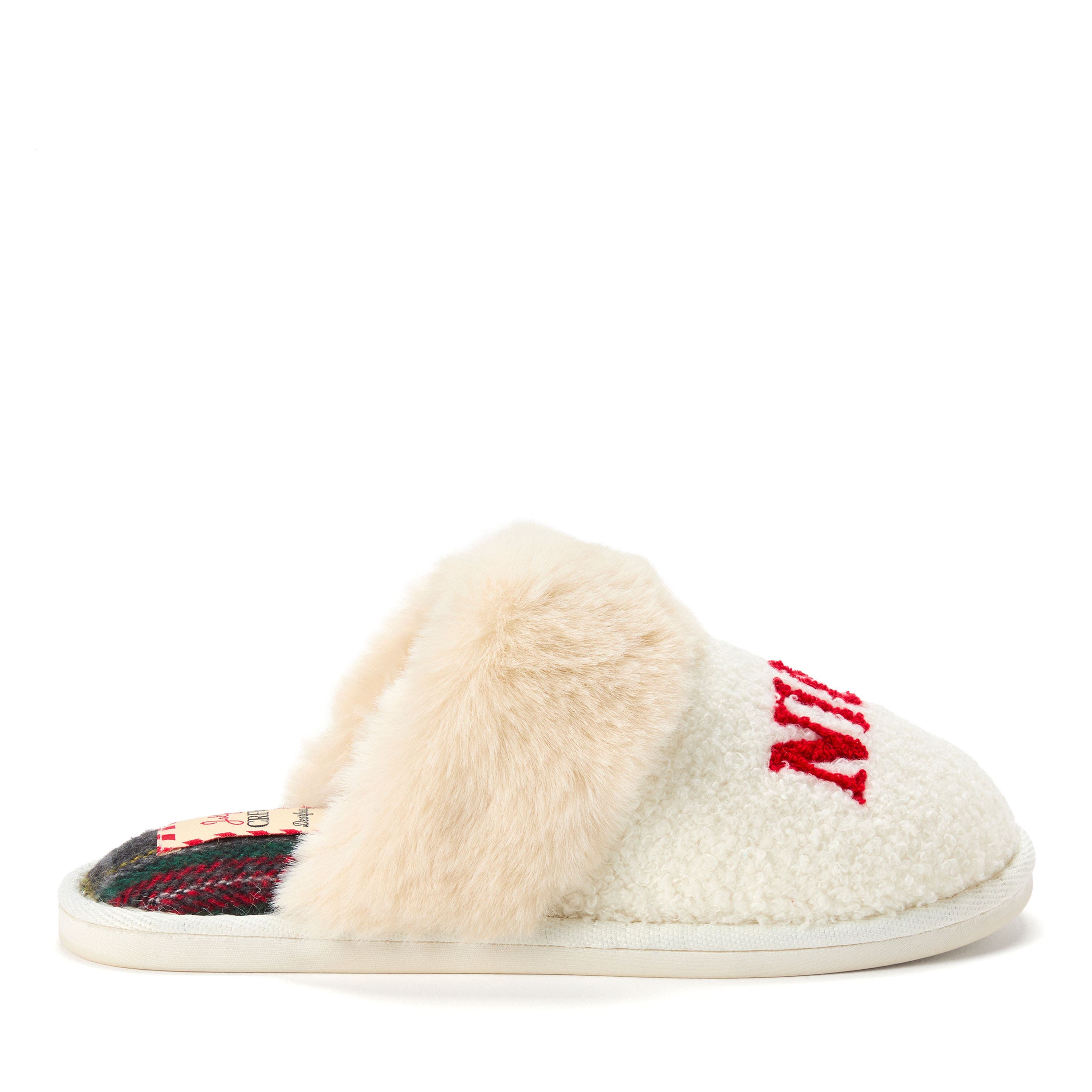 Cozy Scuff Slippers, Alternate, color, CREME BRULEE