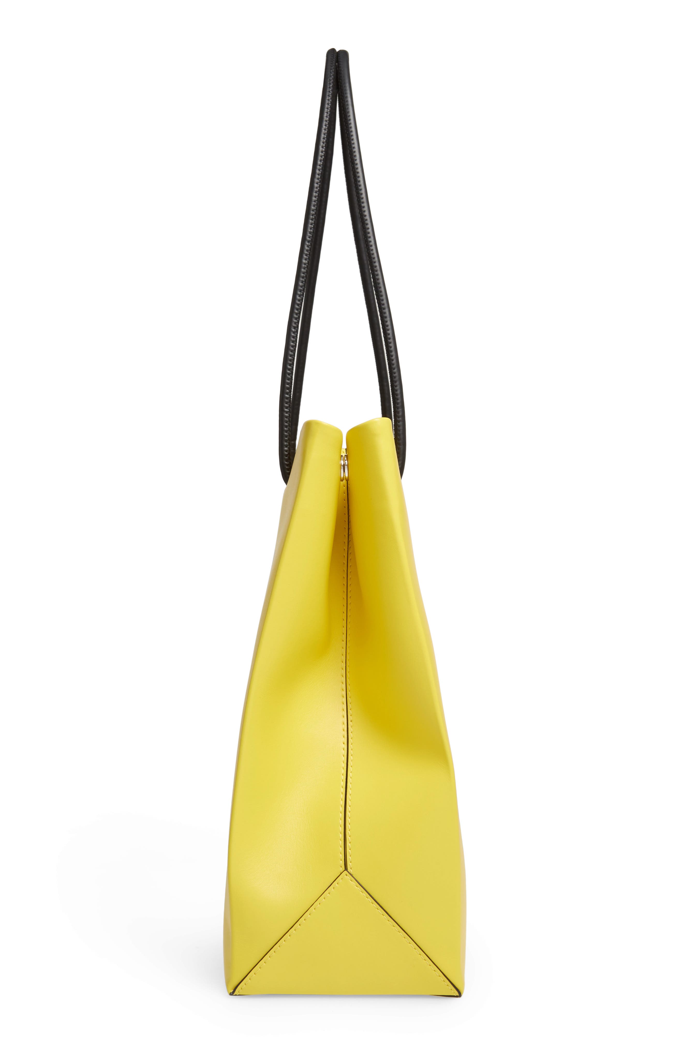 Moschino Pumpkin Face Leather Tote, Alternate, color, 