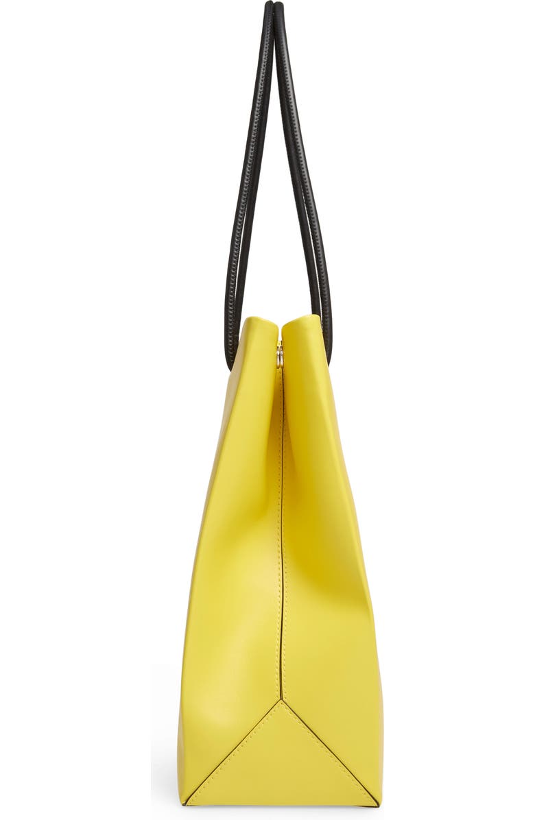 Moschino Pumpkin Face Leather Tote, Alternate, color,