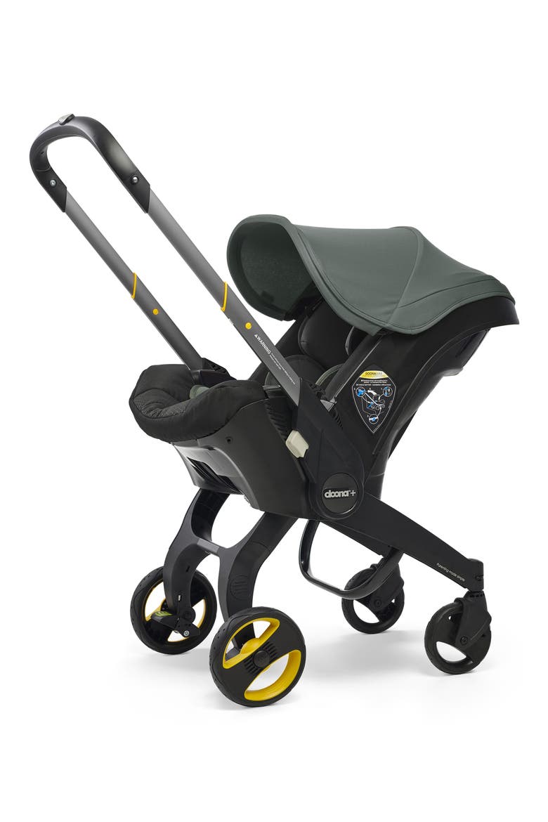 Convertible Infant Car Seat/Compact Stroller System with Base, Main, color, SLATE GREEN