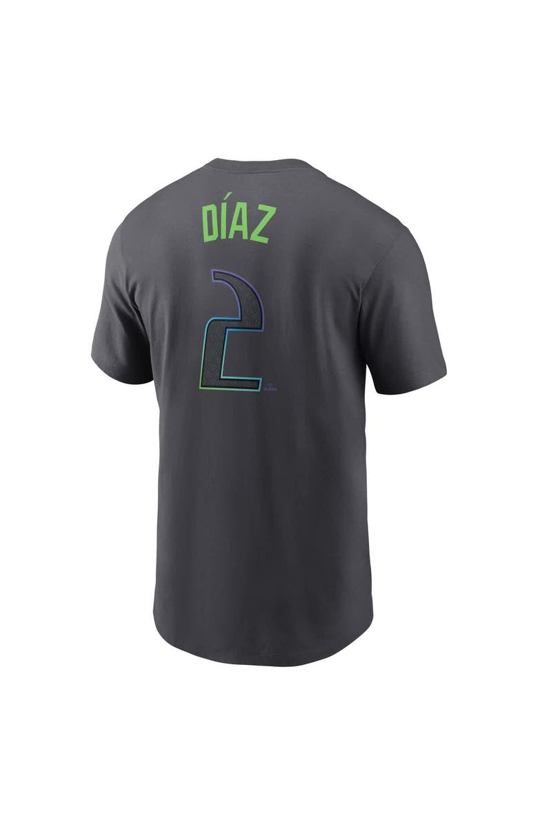 Nike Men's Nike Yandy Díaz Gray Tampa Bay Rays Fuse City Connect Name & Number T-Shirt, Alternate, color, 