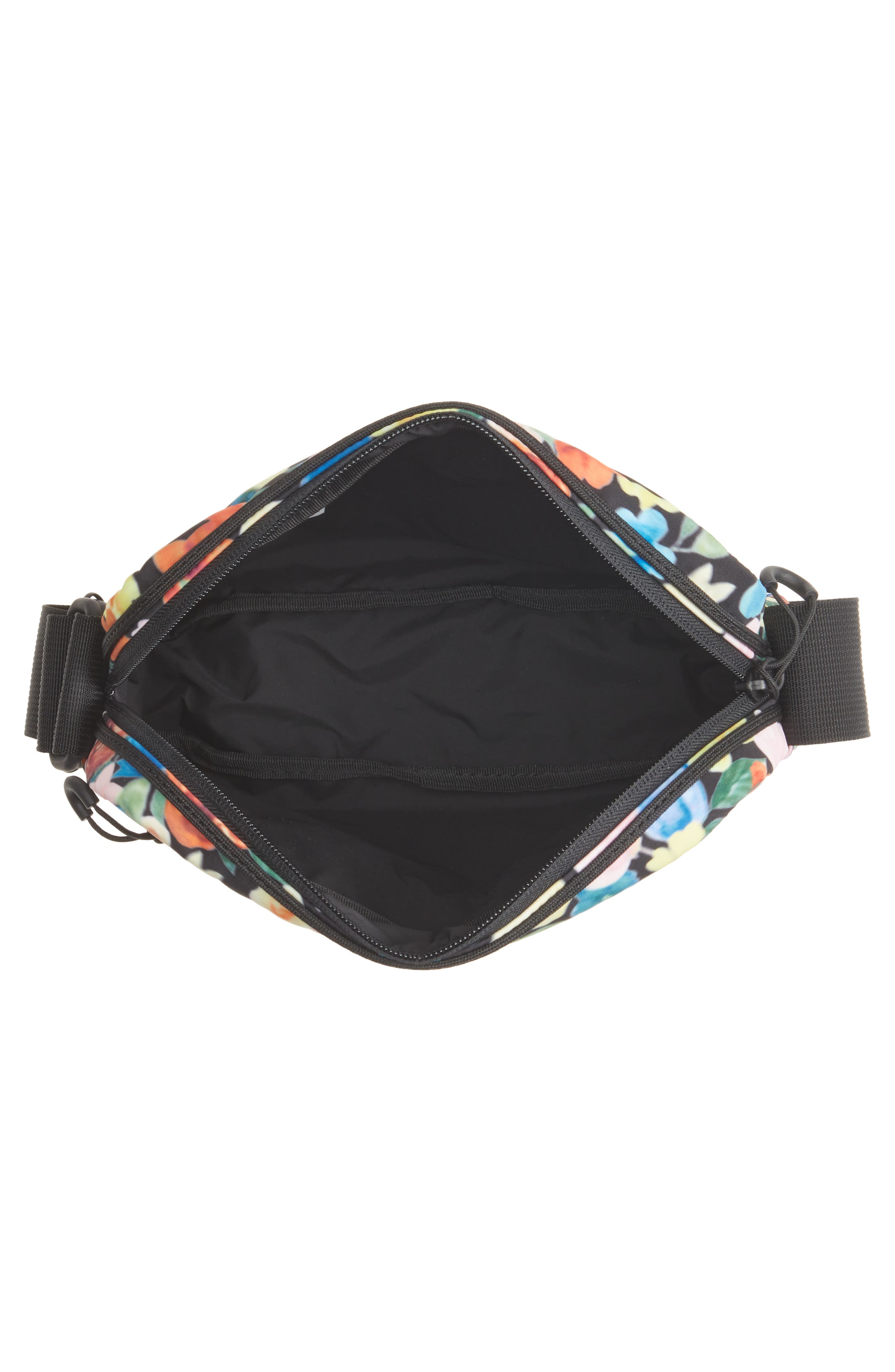 Floral Print Tech Fabric Camera Crossbody Bag, Alternate, color, MULTICOLOUR