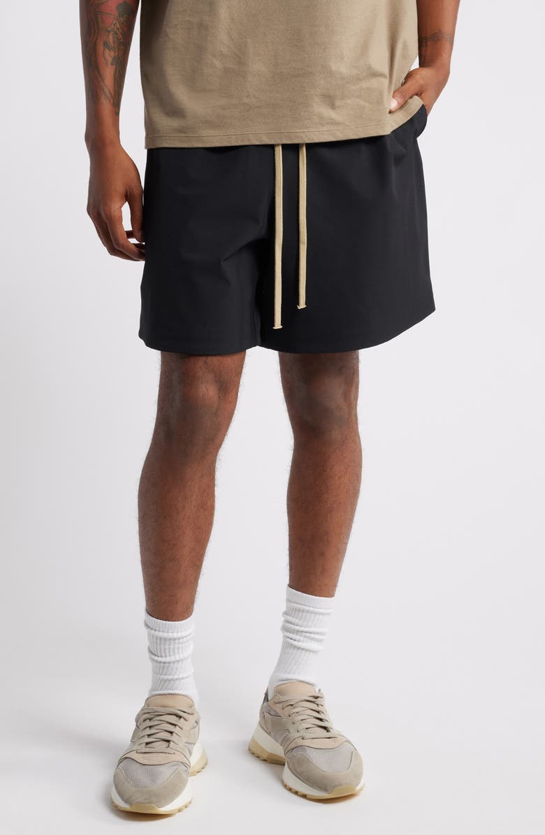 Fear of God Essentials Bonded Drawstring Soccer Shorts, Main, color,
