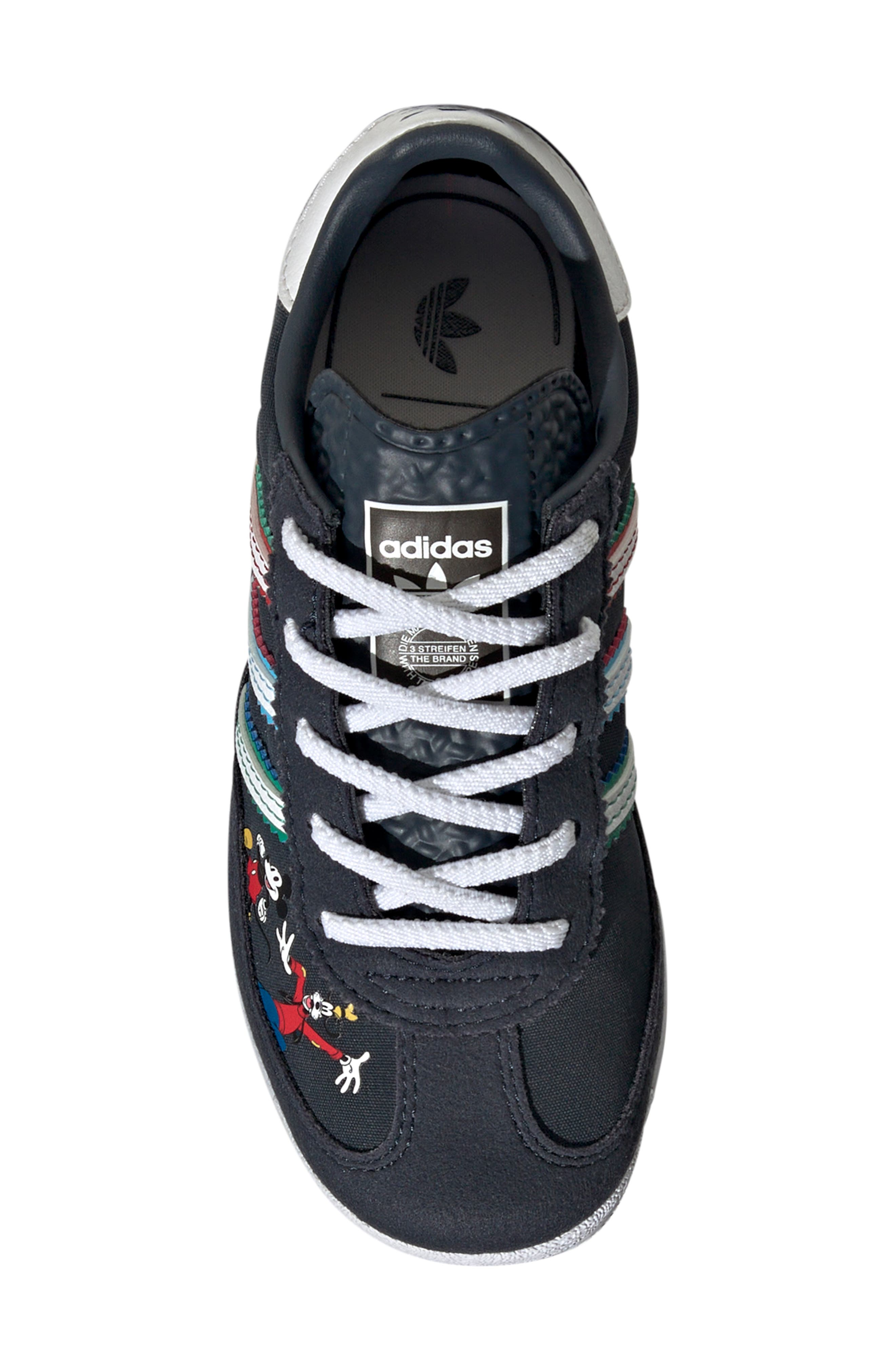 adidas x Disney Mickey & Friends Kids' SL 72 RS Sneaker, Alternate, color, Aurora Ink/ White/ Court Green