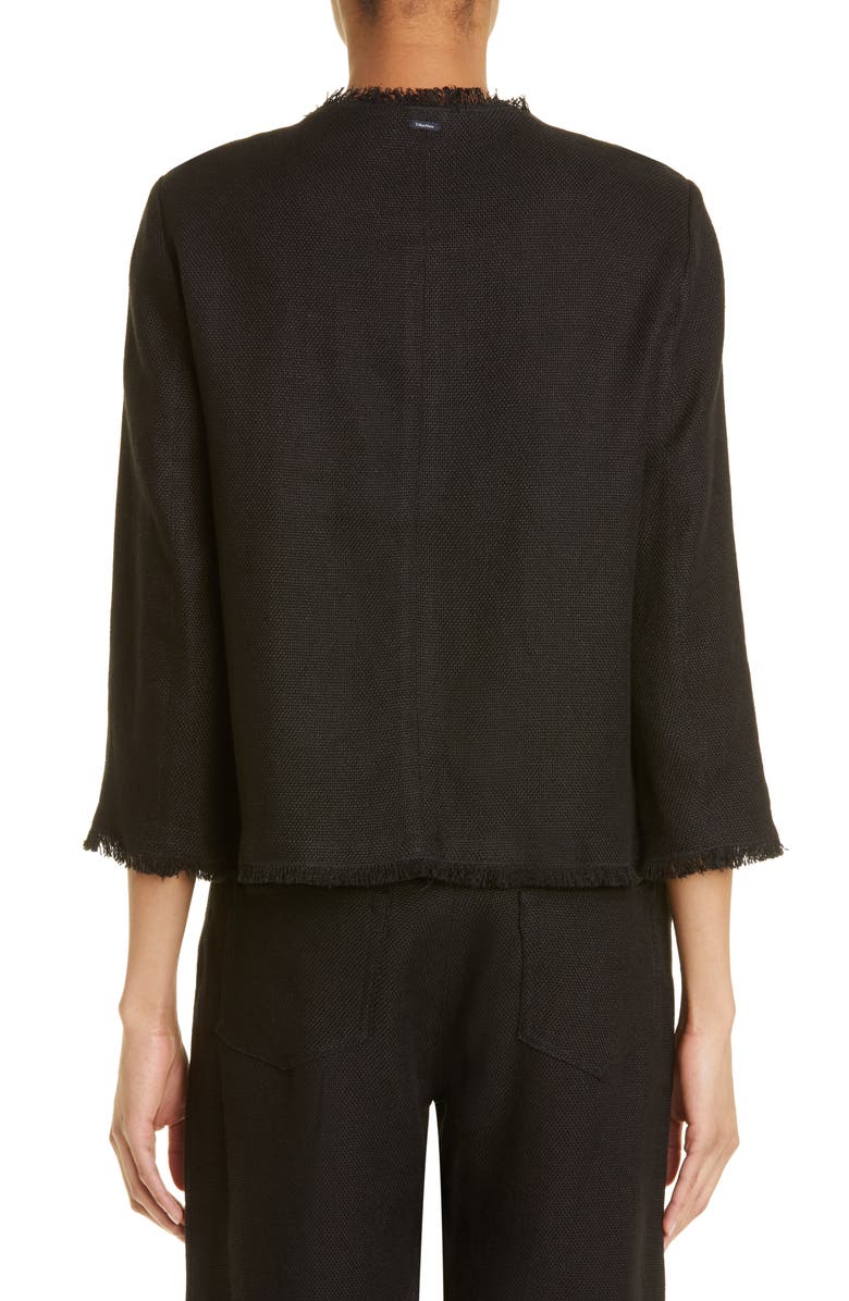 Max Mara Andreis Raw Edge Crop Jacket, Alternate, color,