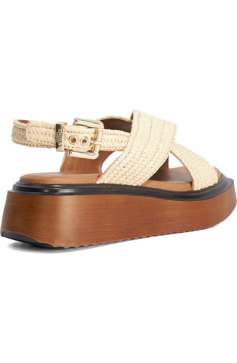 Dune London Lovess Platform Sandal, Alternate, color, Ecru