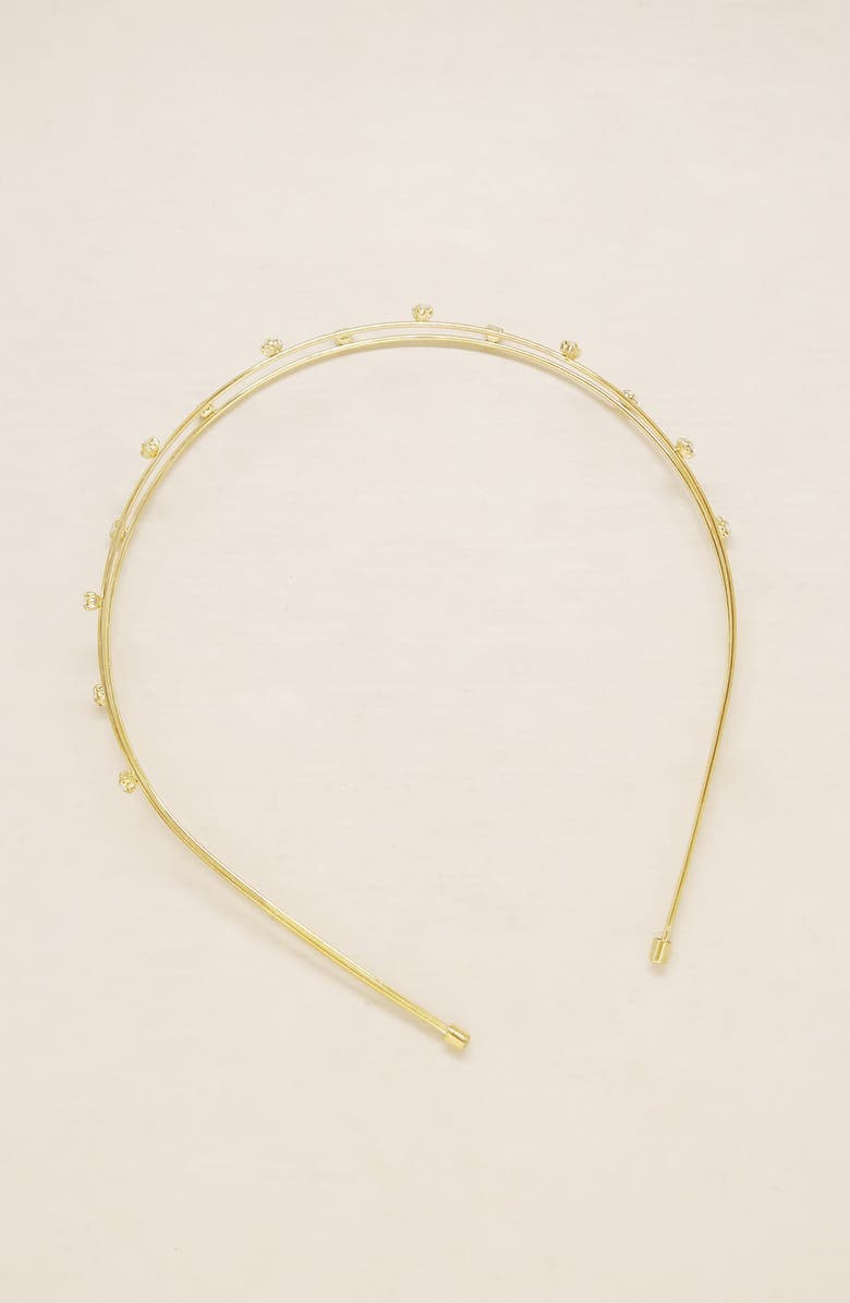 Ettika Double-Row Wire & Crystal Headband, Alternate, color, 