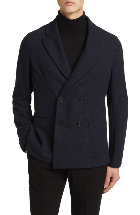 Peak Lapel Double Breasted Blazer
