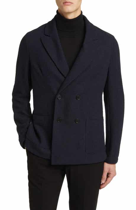 Harris Wharf London Peak Lapel Double Breasted Blazer