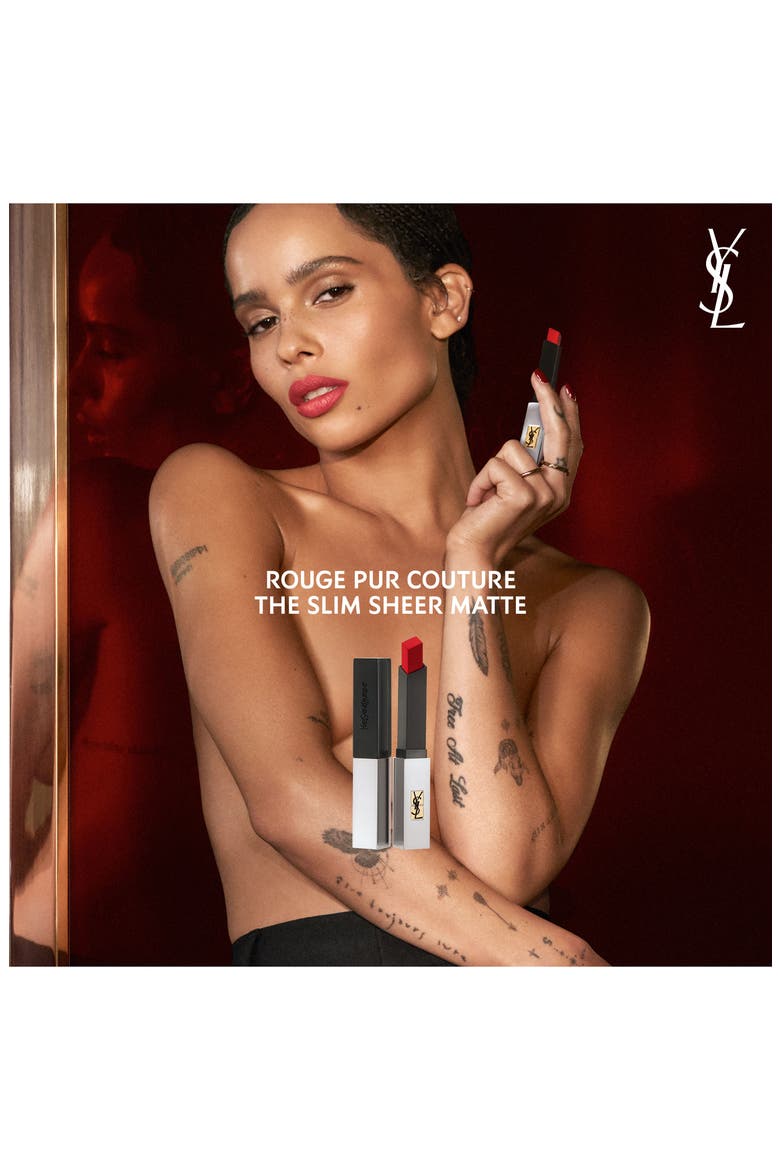 Rouge Pur Couture The Slim Sheer Matte Lipstick, Alternate, color, 106 PURE NUDE