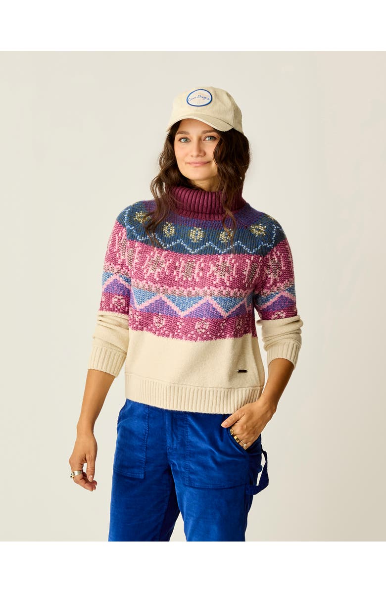 Carve Designs Neve Fairisle Turtleneck, Alternate, color, 
