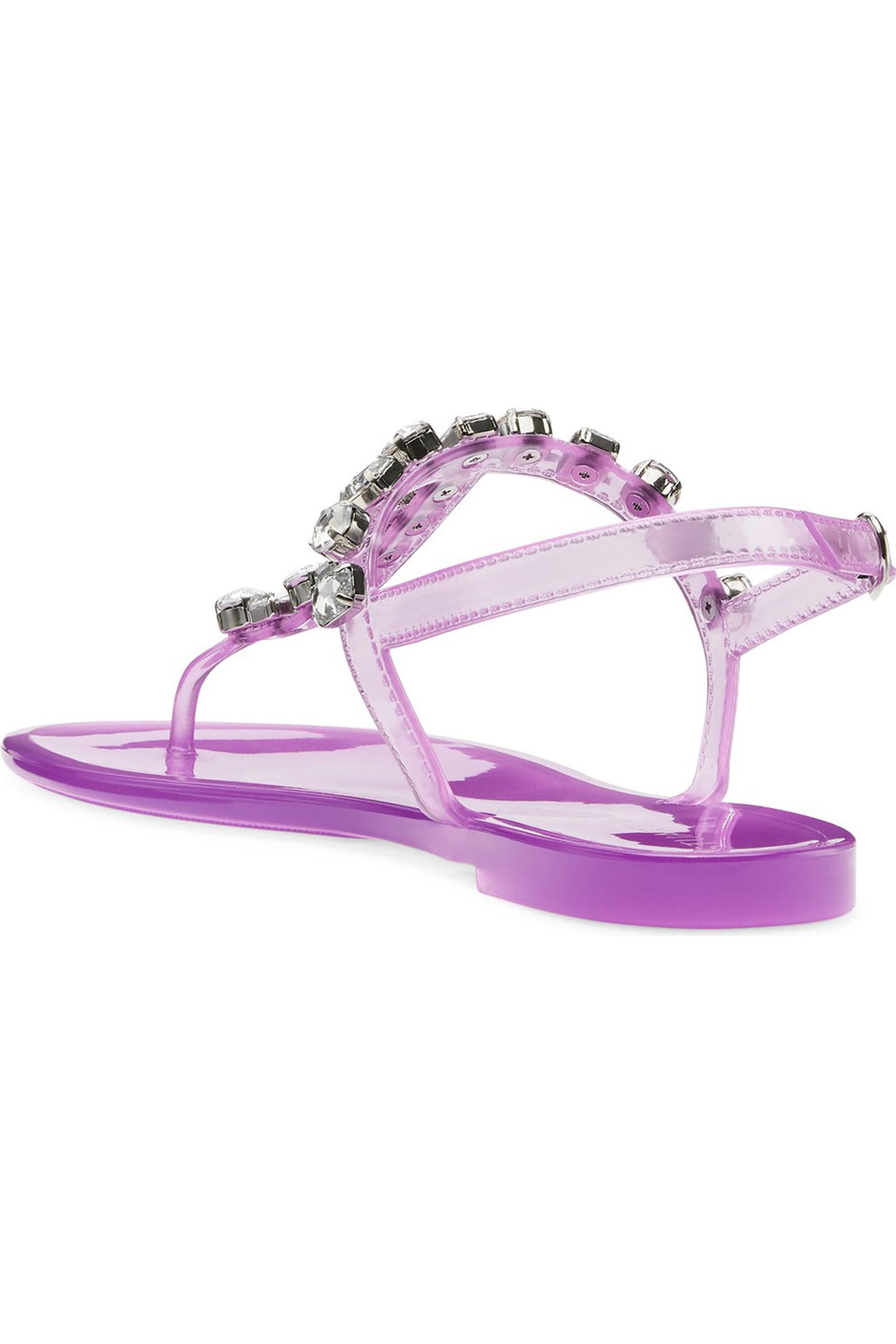 Jaide Stuart Weitzman Jaide Round Jewel Jelly Flat (Women) | Nordstromrack