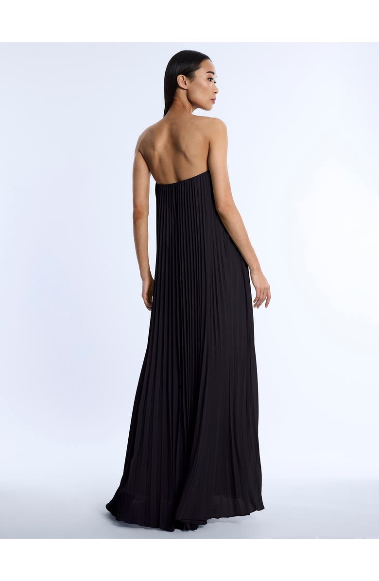 BCBGMAXAZRIA Pleated Gown, Alternate, color, Black