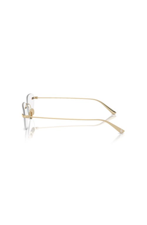 Ferrari 55mm Irregular Optical Glasses In Gold