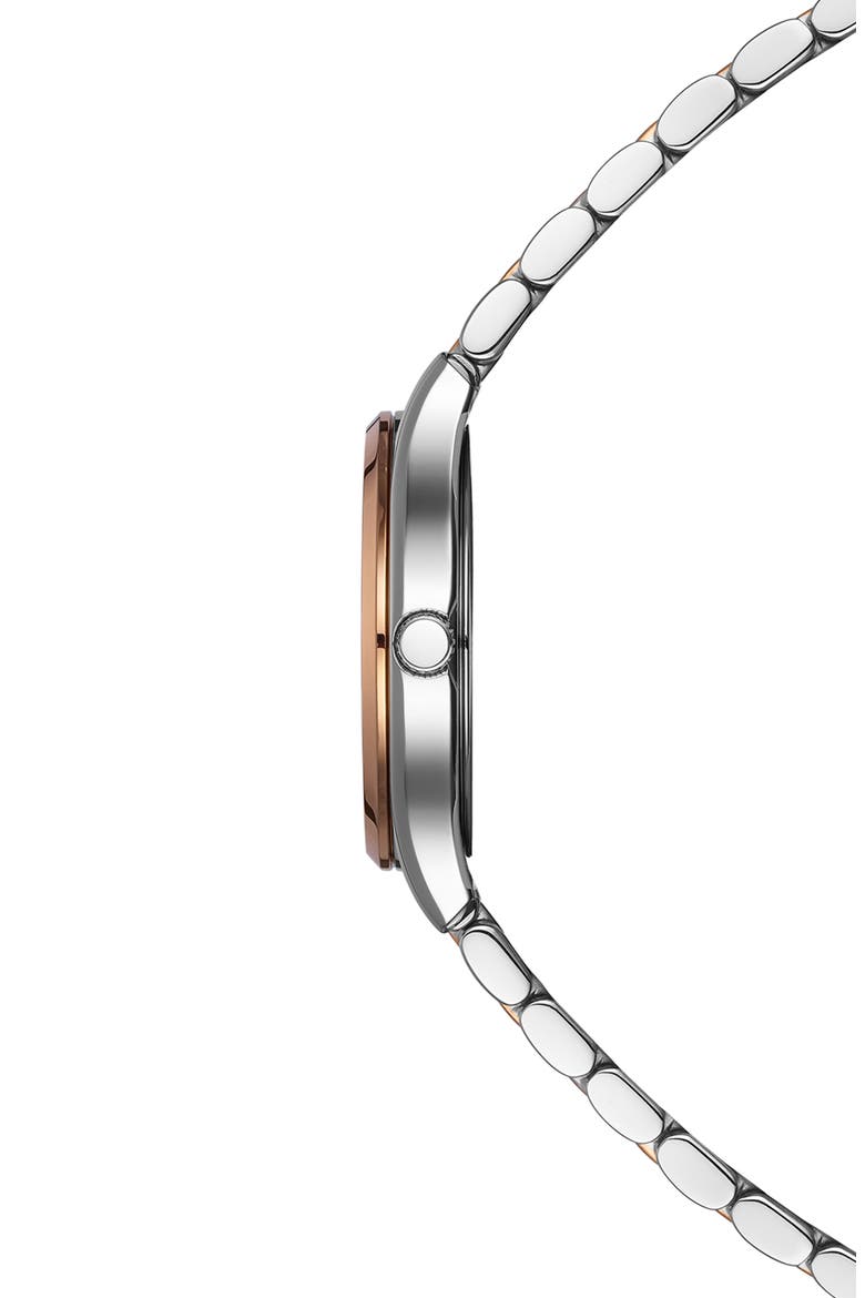 Beleganza Diamond Bracelet Watch, 27.5mm, Alternate, color, STAINLESS STEEL/ROSE GOLD