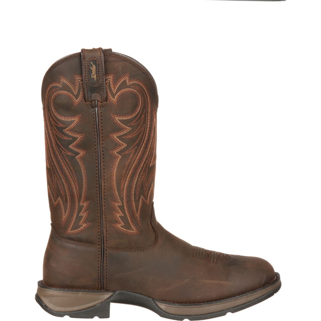 DURANGO Chocolate Pullon Western Boot in Chocolate Wyoming  product