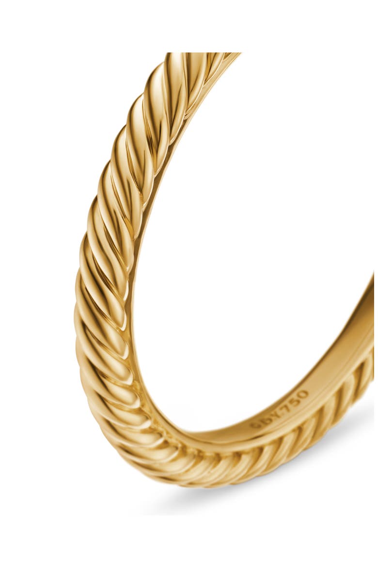 Cable Band Ring in Gold, Alternate, color, GOLD