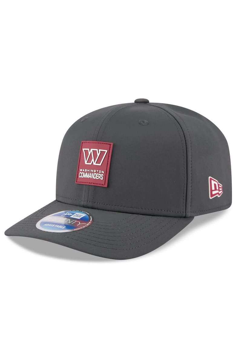 New Era Men's New Era Charcoal Washington Commanders 2025 Sideline Cold Weather 9SEVENTY Adjustable Hat, Main, color, Charcoal