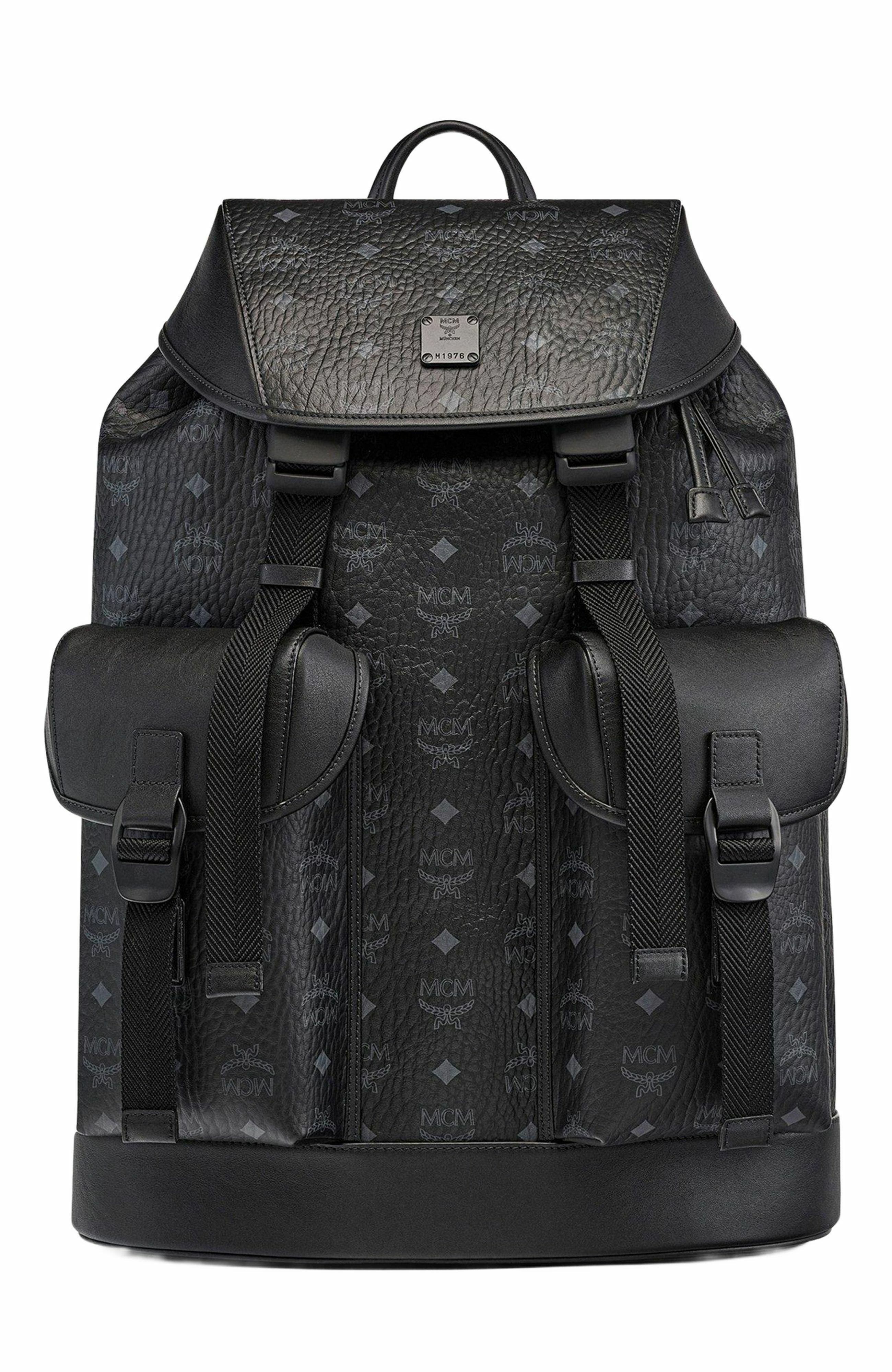 MCM Brandenburg Backpack in Visetos, Main, color, 